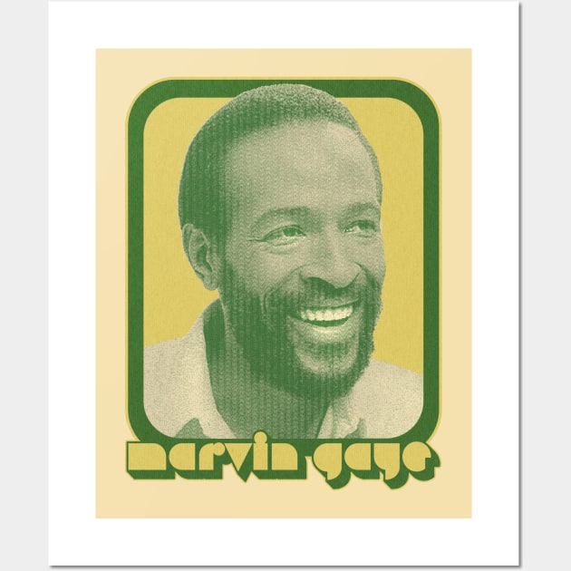 Marvin Gaye / 70s Retro Style Original Design Wall Art by DankFutura